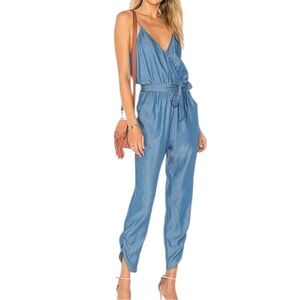 Lovers + Friends Emily Jumpsuit Light Ocean SZ S
